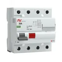 Устройство защитного отключения DV 4P 25А/ 30мА (AC) EKF AVERES в Москве Устройство защитного отключения DV 4P 25А/ 30мА (AC) EKF AVERES - foto