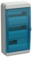 TEKFOR Корпус пластиковый КМПн-36 IP65 синяя прозрачная дверь IEK в Москве TEKFOR Корпус пластиковый КМПн-36 IP65 синяя прозрачная дверь IEK - foto