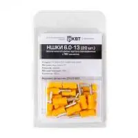 НШКИ 6.0-13 (20 шт) Наконечник кабельный штыревой круглый изолированный в Москве НШКИ 6.0-13 (20 шт) Наконечник кабельный штыревой круглый изолированный - foto