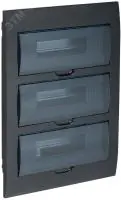 KREPTA 3 Корпус пластиковый ЩРВ-П-36 IP41 черный IEK в Москве KREPTA 3 Корпус пластиковый ЩРВ-П-36 IP41 черный IEK - foto